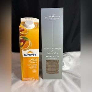 NEW/ Organic Botanick Australia/sweet orange and lavender aroma reeds.